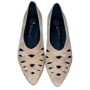 Jeffrey Campbell Handmade Ibiza Last Tan Suede Leather Pump Shoes Womens Size 9